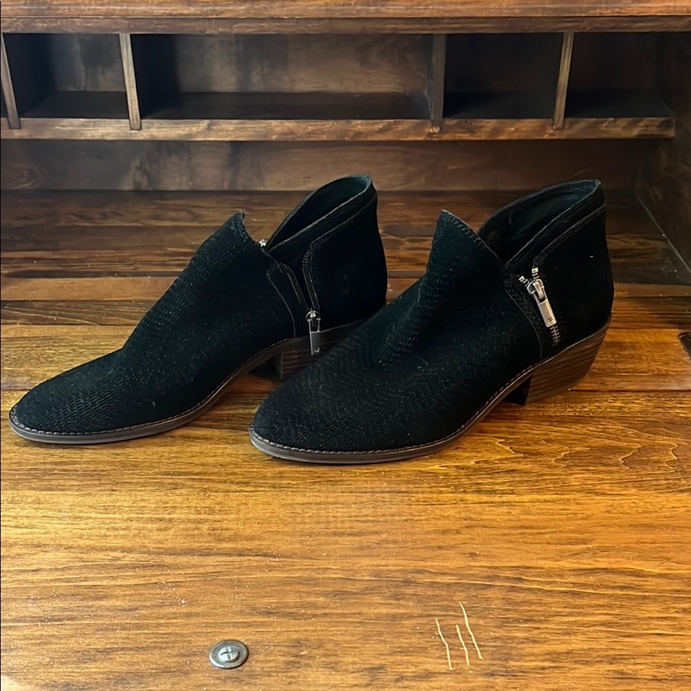 Lucky Brand Black Ankle Boots